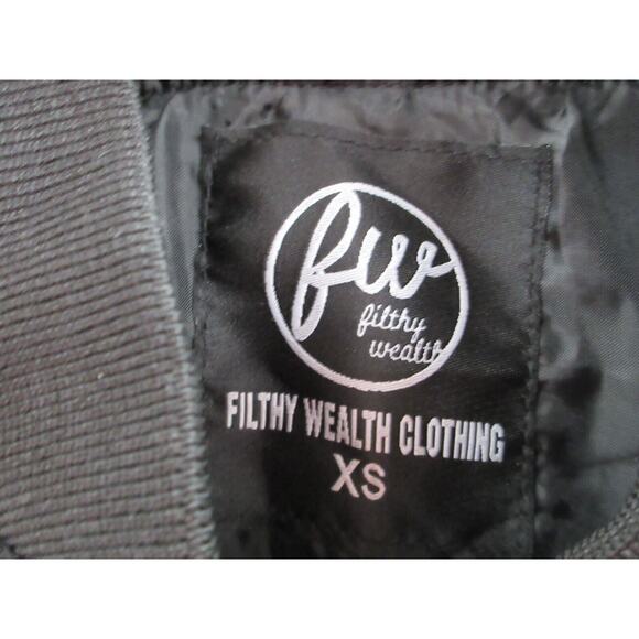FILTHY WEALTH CLOTHING Quilted Women's XS Black Jacket - Picture 10 of 14